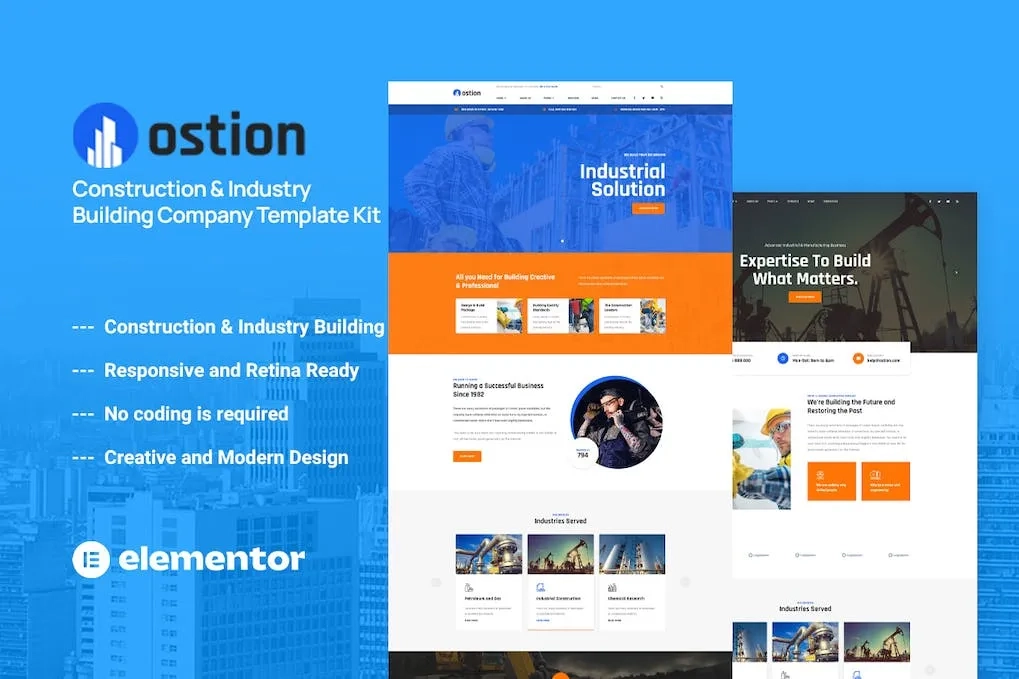 Ostion Construction And Industry Building Company Template Kit 62 1694601222 1