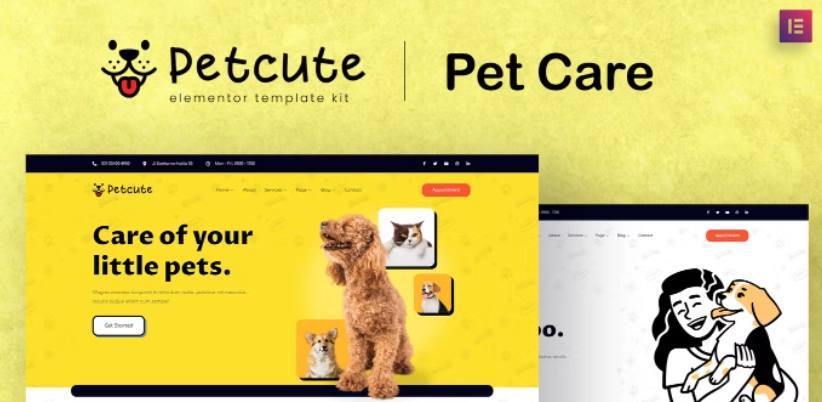 Pet Cute Pet Care And Veterinary Elementor Template Kit 60 1653163601 1