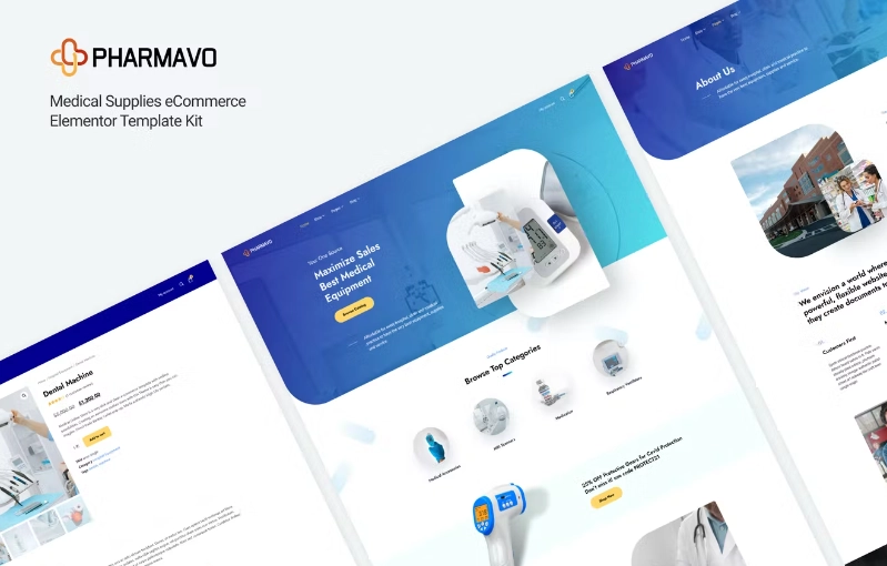 Pharmavo Medical Supplies Ecommerce Elementor Template Kit 9 1654374930 1