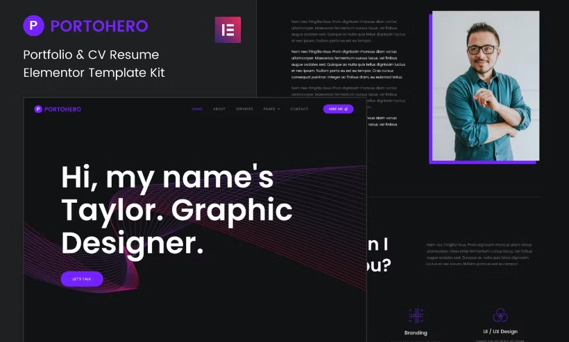 Portohero Personal Portfolio And Cv Elementor Template Kit 51 1654856827 1