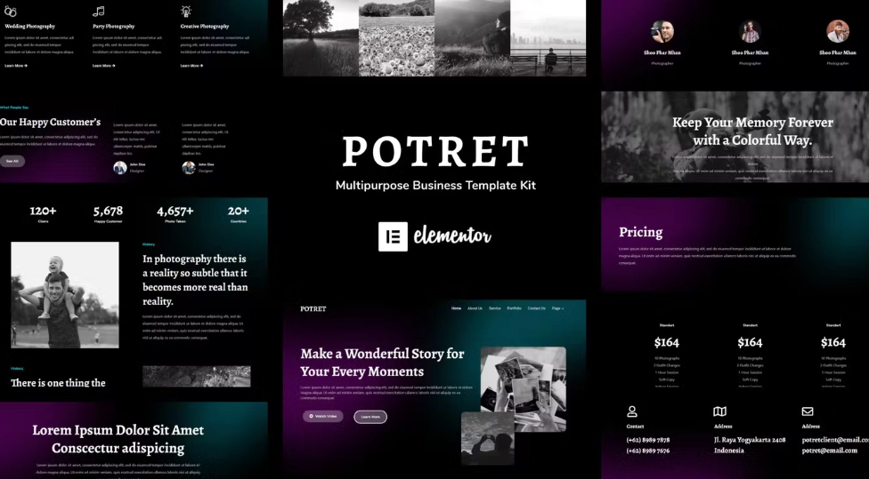 Potret Photography Portfolio Elementor Template Kit 23 1650281000 1