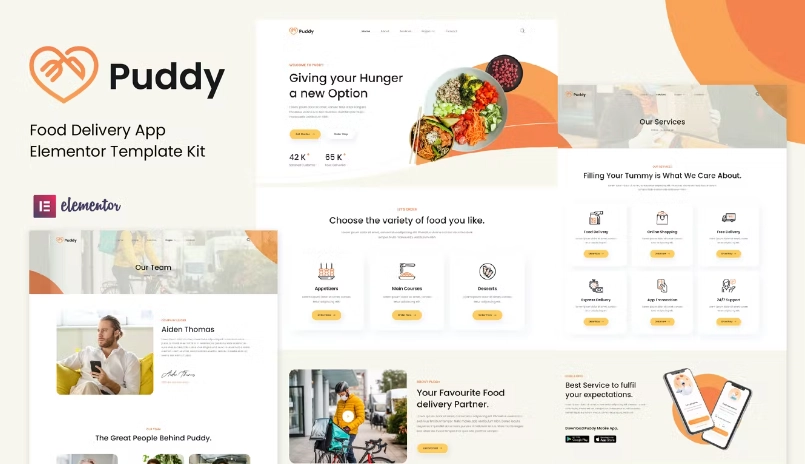Puddy Food Delivery App Elementor Template Kit 88 1654194129 1