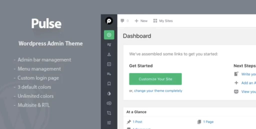 Pulse – WordPress Admin Theme 1.1.2