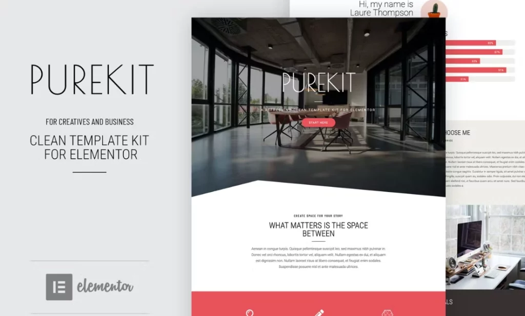 Purekit – Creatives &amp; Business Elementor Template Kit