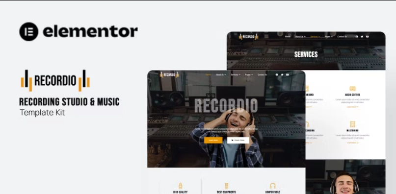 Recordio Recording Studio Elementor Template Kit 89 1652532921 1