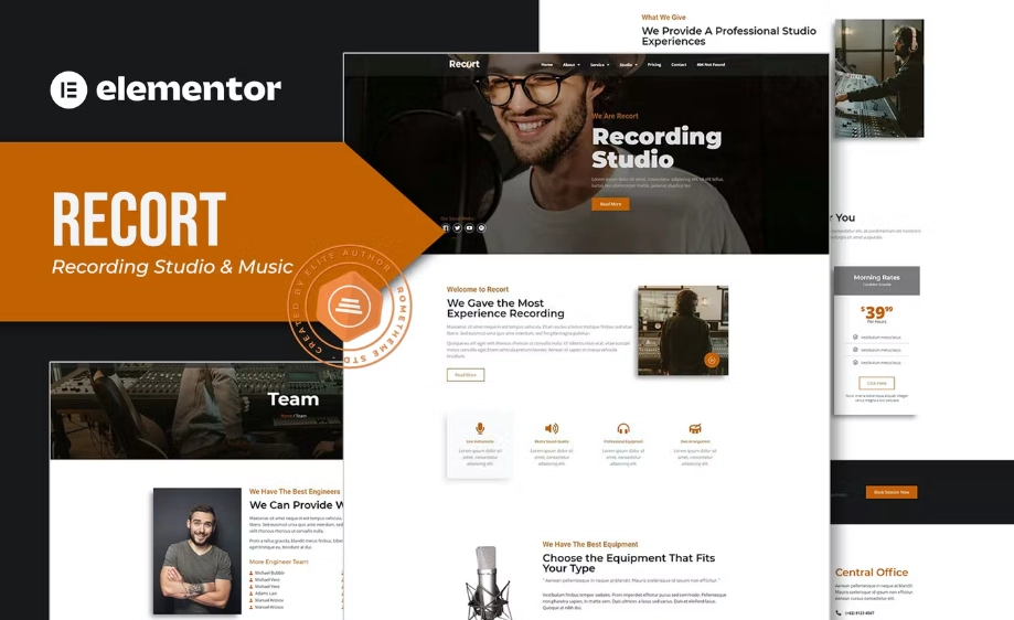 Recort Recording Studio Elementor Template Kit 51 1655453091 1