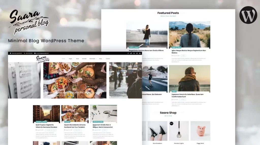 Saara – Minimal Blog WordPress Theme 2.5