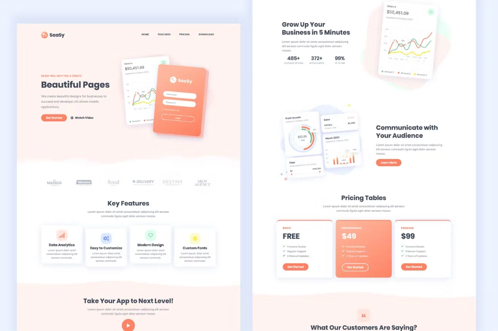 Saasy Saas And App Landing Page Template Kit 62 1650563650 1