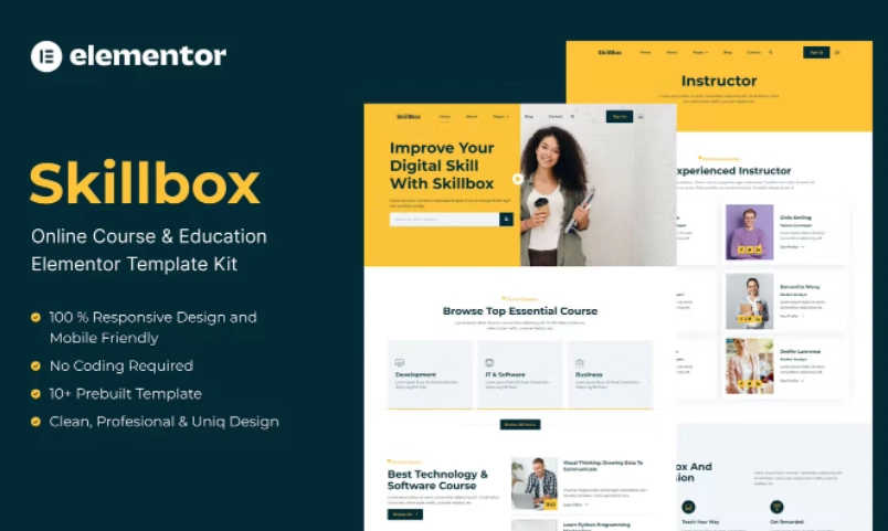 Skillbox Online Course And Education Elementor Template Kit 65 1653211831 1