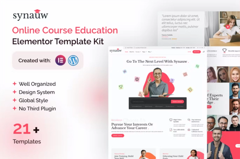 Synauw Online Course Education Elementor Template Kit 56 1652271921 1