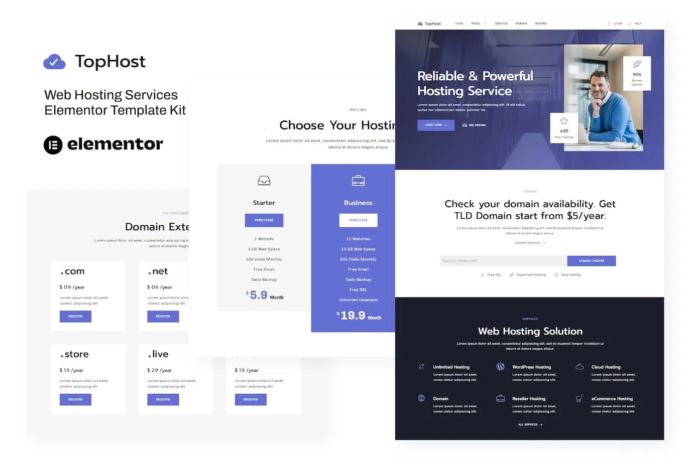 Tophost Web Hosting Services Elementor Template Kit 100 1697456843 1