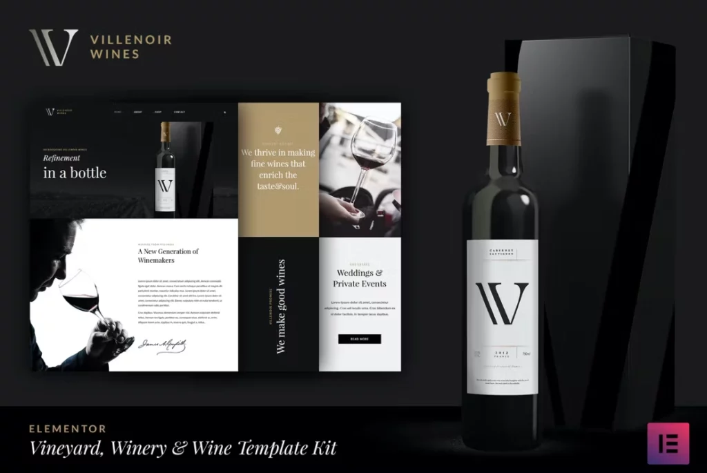 Villenoir – Wine Template Kit
