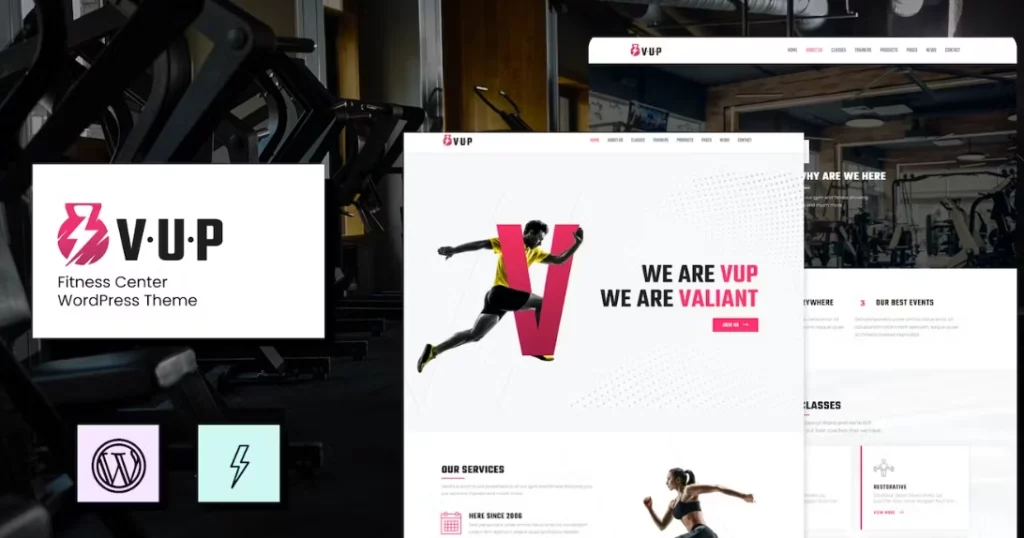VUP – Fitness Center WordPress Theme 1.3