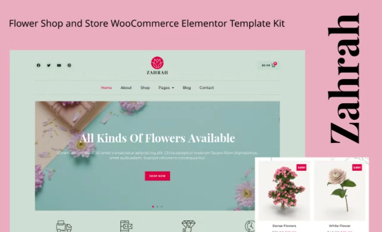 Zahrah Flower Shop And Store Woocommerce Elementor Template Kit 81 1653848905 1