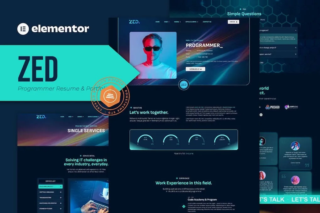 Zed Programmer Resume And Portfolio Elementor Template Kit 19 1694436491 1