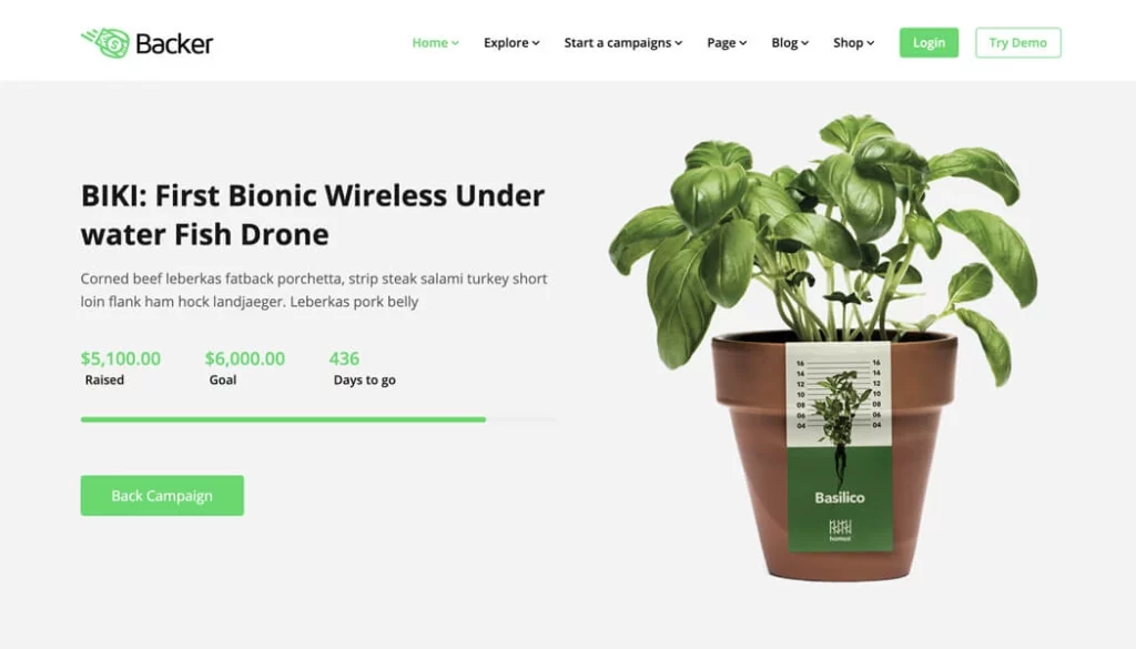 Backer Themeum Theme 1.1.8