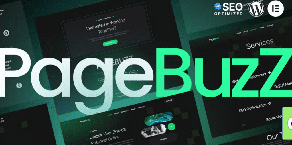 PageBuzz – Digital Agency Elementor Template Kit