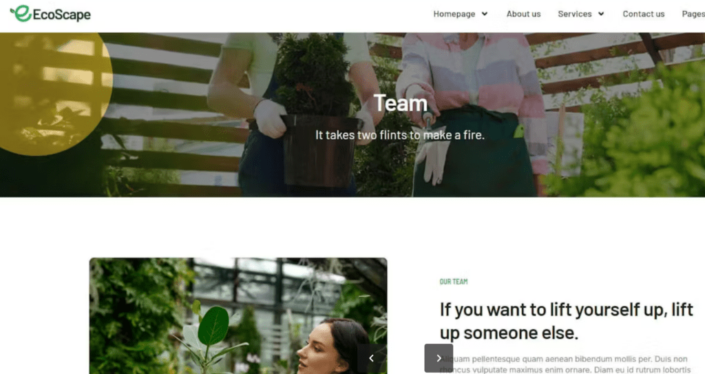 EcoScape – Gardening &amp; Landscape Elementor Pro Template Kit