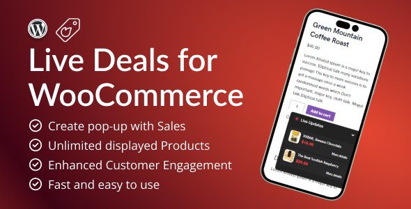 Live Deals For Woocommerce