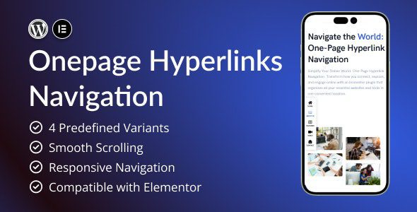 Onepage Hyperlinks Navigation