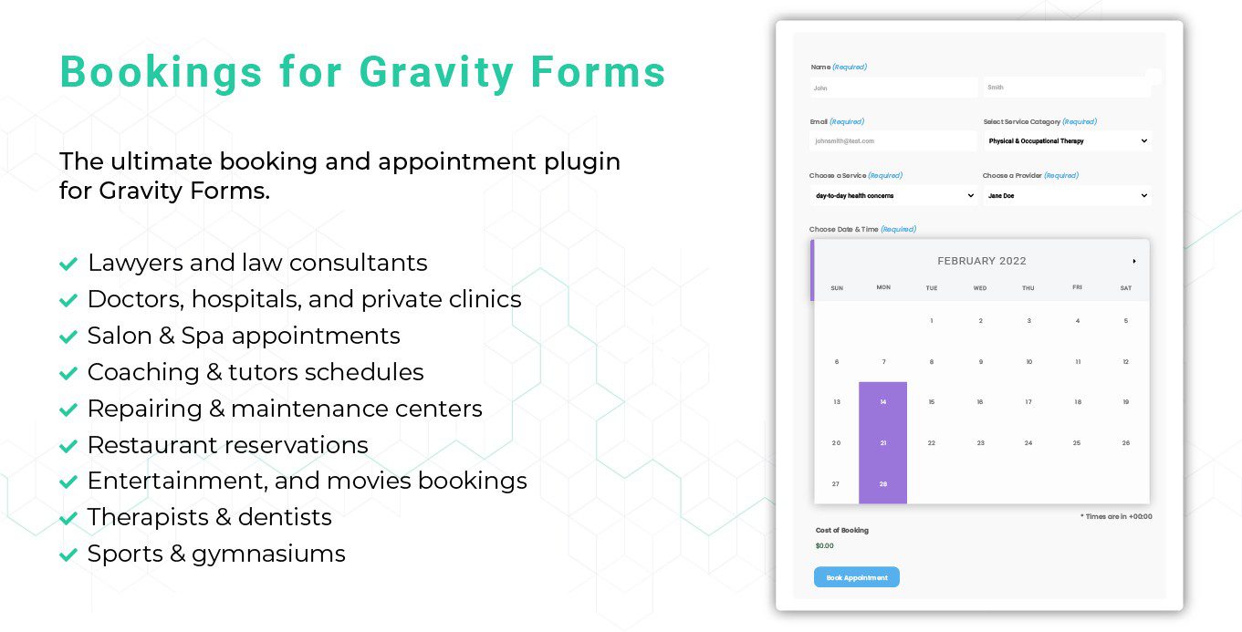 Gravity Forms Bookings