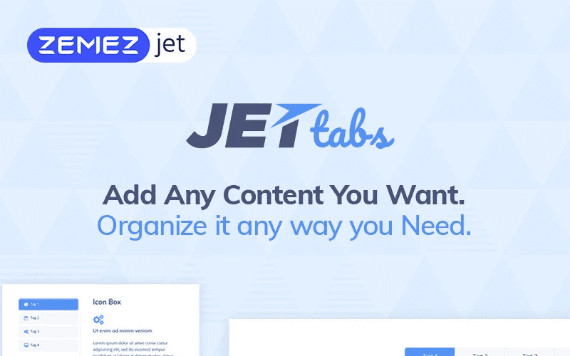 JetTabs – Tabs and Accordions for Elementor Page Builder WordPress Plugin