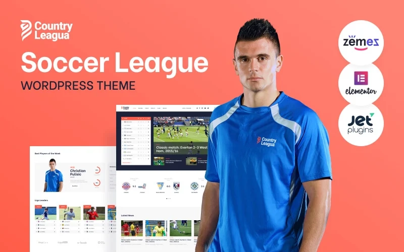 Counter Leagua – Soccer League WordPress Theme